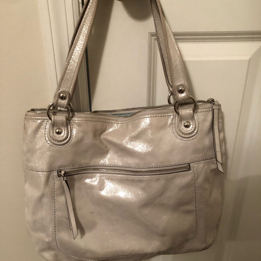 Silver Coach Purse